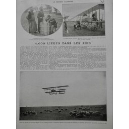 1913 MI AVIATION COUPE MICHELIN AVIATEURS FOURNY FARMAN BIPLAN