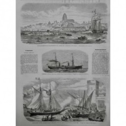 1860 I MARSEILLE ALEXANDRE DUMAS YACHT MONTE CRISTO