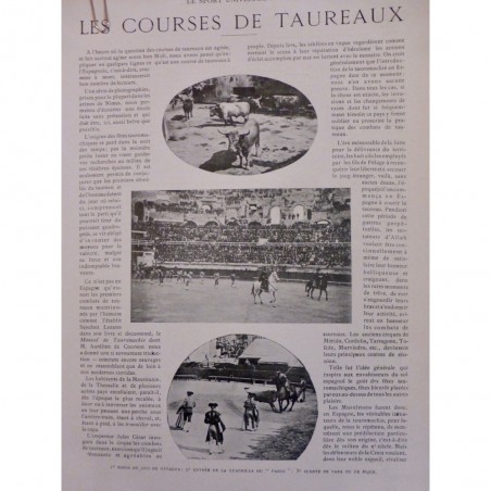 1900 SUI TAUREAU CORRIDA COURSE CUADRILLA PASEO SUERTE VARA