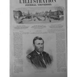 1868 I ULYSSES GRANT PRESIDENT ETATS-UNIS ELECTION PORTRAIT