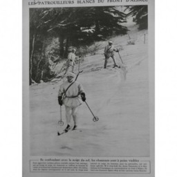 1918 LM SKI FRONT ALSACE PATROUILLEUR BLANC CHASSEUR