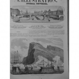 1864 I MAXIMILIEN 1ER ARRIVEE GIBRALTAR NAVIRE SWEETON