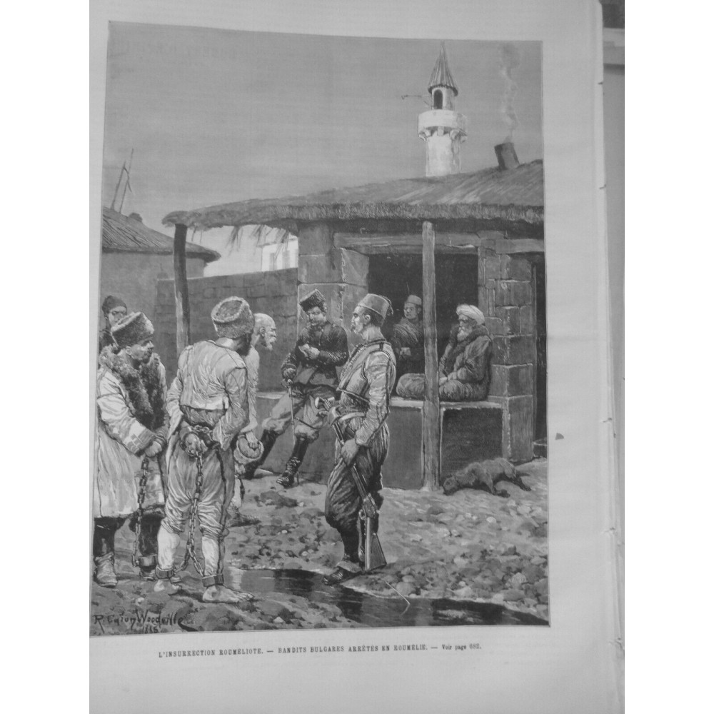 1885 UI BULGARIE INSURRECTION ROUMELIOTE ARRESTATION BANDIT BULGARE