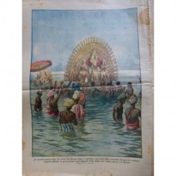 1926 DC CALCUTTA PROCESSION DIEU EAU SACREE GANGE GARDE