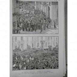 1894 UI VITICULTEUR CORTEGE HERAULT MANIFESTATION PREFECTURE MONTPELLIER GERARDI