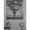 1864 UI BALLON MONTGOLFIERE L AIGLE PREMIERE ASCENSION ANIMAUX