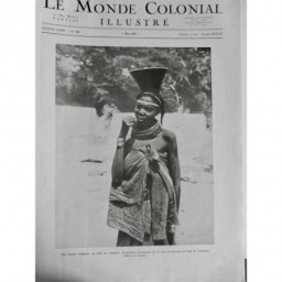 1933 MCI AFRIQUE SUD ANGOLA FEMME NOIRE BEAUTE COLLIER POSSESSION PORTUGAISE