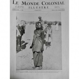 1932 MCI AFRIQUE OUADAI FEMME GORANE RACE TOUAREG BEAUTE COLLIER PERLE