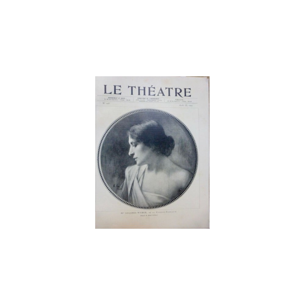 1907 THEATRE SEGOND WEBER EMILIE LEROU TARIOL BAUGE HIRONDELLES VIX MANON