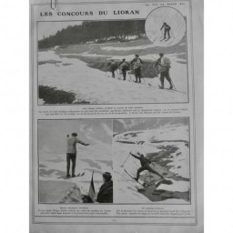 1911 VAGA SKI SAUT CHASSEUR ALPINS CONCOURS LIORAN KILLEN CHAMPION