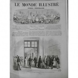 1868 MEDECINE HÔPITAL LARIBOISIERE VISITE IMPERATRICE CHOLERIQUE SALLE LANDRY