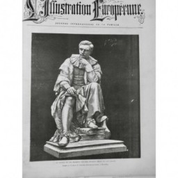 1891 MEDECINE STATUE VAN HELMONT XVI MEDECIN CELEBRE BRUXELLES