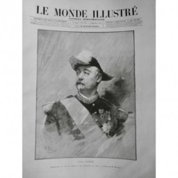 1891 MI SAUSSIER COMMANDANT DIRECTEUR MANAOEUVRES L'EST PORTRAIT DESSIN MAROLD