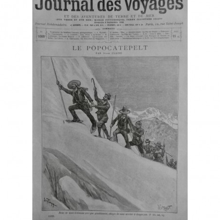 1896 JV SKI ESCALADE MONTAGNE NEIGE RAQUETTE ALTITUDE