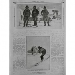 1905 JV SKI POLE NORD BANQUISE CAMPEMENT ANDERSSON DUSE GRUNDEN NORDENSKJÖLD