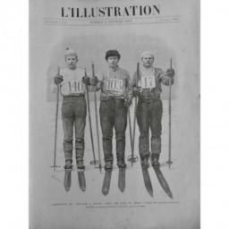 1893 I SKI SOULIER NEIGE EXERCICE COUREUR FINLANDAIS