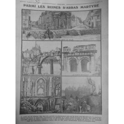 1915 E JUILLET GUERRE ARRAS MARTYRE RUINES ICONOCLASTE