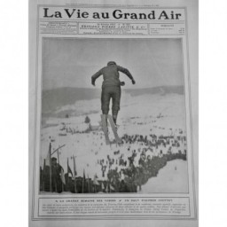 1910 VAGA SKI SAUT VOSGES CONCOURS SKIEUR ALFRED COUTTET