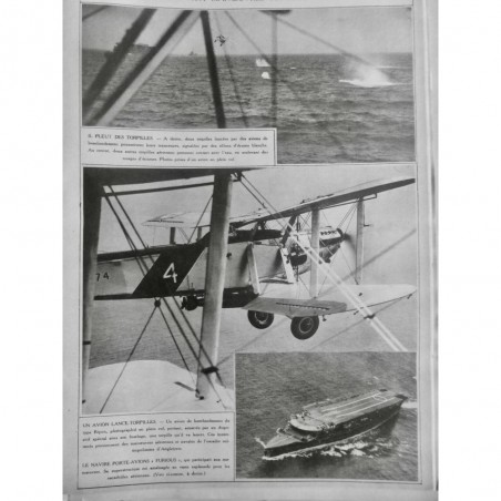 1933 PI AVIATION MANOEUVRES NAVALE ANGLAISE TORPILLE BOMBARDEMENT