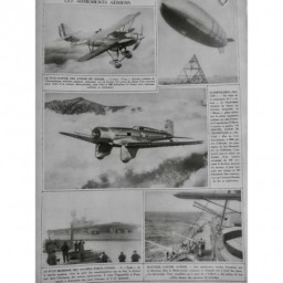 1933 PI AVIATION AVION CHASSE FURY ARMEMENT DIRIGEABLE MACON GEANT AERIEN