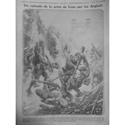 1915 E OCTOBRE GUERRE LOOS OCCUPATION ANGLAISE TOMMIES ENNEMI