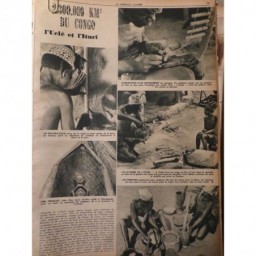 1946 PI CONGO CHEF EKIBONDO EXPEDITION GATTI MOEURS UELÉ ITURI LUTHIER PEINTRE