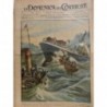 1928 DC TEMPETE MER NAVIRE POMMERN EQUIPAGE ABANDON GRANDVILLE