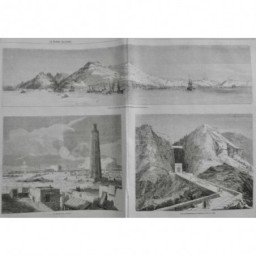 1861 MI ARABIE ADEN GOLFE PORTE MONUMENTALE VOCAN CRATERE TOUR