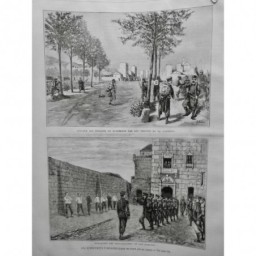 1883 UI ESPAGNE EVENEMENT EXECUTION SOUS OFFICIER SAN DOMINGO ATTAQUE INSURGE