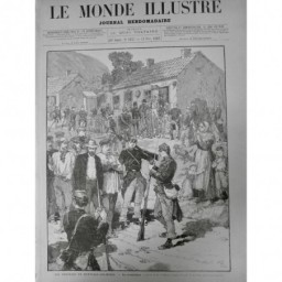 1882 MINE MONTCEAU ARRESTATION MINEUR TROUBLES AGITATEUR ATTENTAT SOCIALISTE