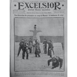 1917 E ENFANT BONHOMME NEIGE DISTRACTION PRISONNIERS CAMP MUNSTER