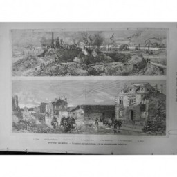 1882 MINE MONTCEAU HAUTS-FOURNEAUX PUITS FRANCOIS STE-MARIE STE-LUCIE TROUPE