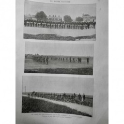 1891 MI VELOCIPEDISTE MILITAIRE ANGLAIS EXERCICE CAMPAGNE UNIFORME SGAP