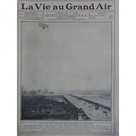 1909 VAGA AVIATION COUPE MICHELIN PAULHAN VAINQUEUR