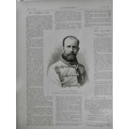 1889 FI RODOLPHE ARCHIDUC PRINCE HERITIER PORTRAIT GRAVURE NAPIER