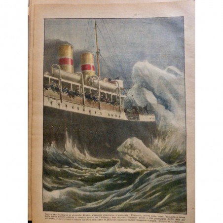 1928 DC BATEAU ACIER MONTROSE IRLANDE COLLISION ICEBERG