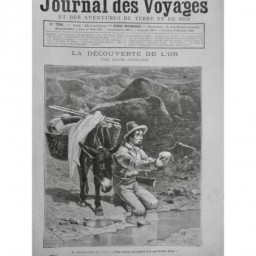 1892 JDV OR USA DECOUVERTE CHERCHEUR MULE OUTILS PEPITE KILOS