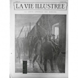 1902 MINE LOURCHES NORD PATROUILLE NOCTURNE MINEUR CORON DESSIN REDON