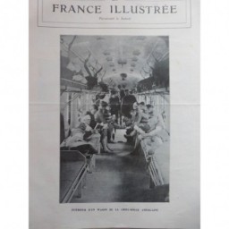 1918 MEDECINE CROIX ROUGE AMERICAINE TRAIN SANITAIRE