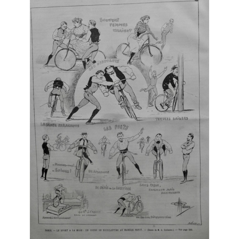 1892 UI PARIS SPORT BICYCLETTE COURS COLLECTIF FEMME EXERCICE COLLISION GUILLAUM