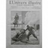 1896 UI BELFORT MARECHAL LOGIS LHERROU CANON CEREMONIE MONUMENT 2 JOURNAUX