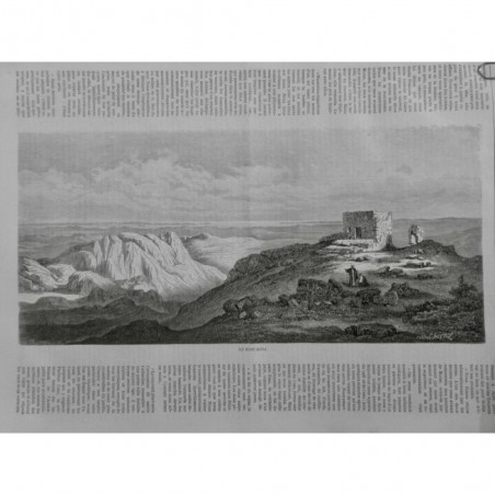 1868 I MONT SINAÏ EGYPTE MOÏSE ALTITUDE