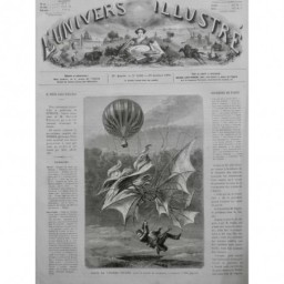 1874 UI LONDRES BALLON CHUTE HOMME VOLANT AILES