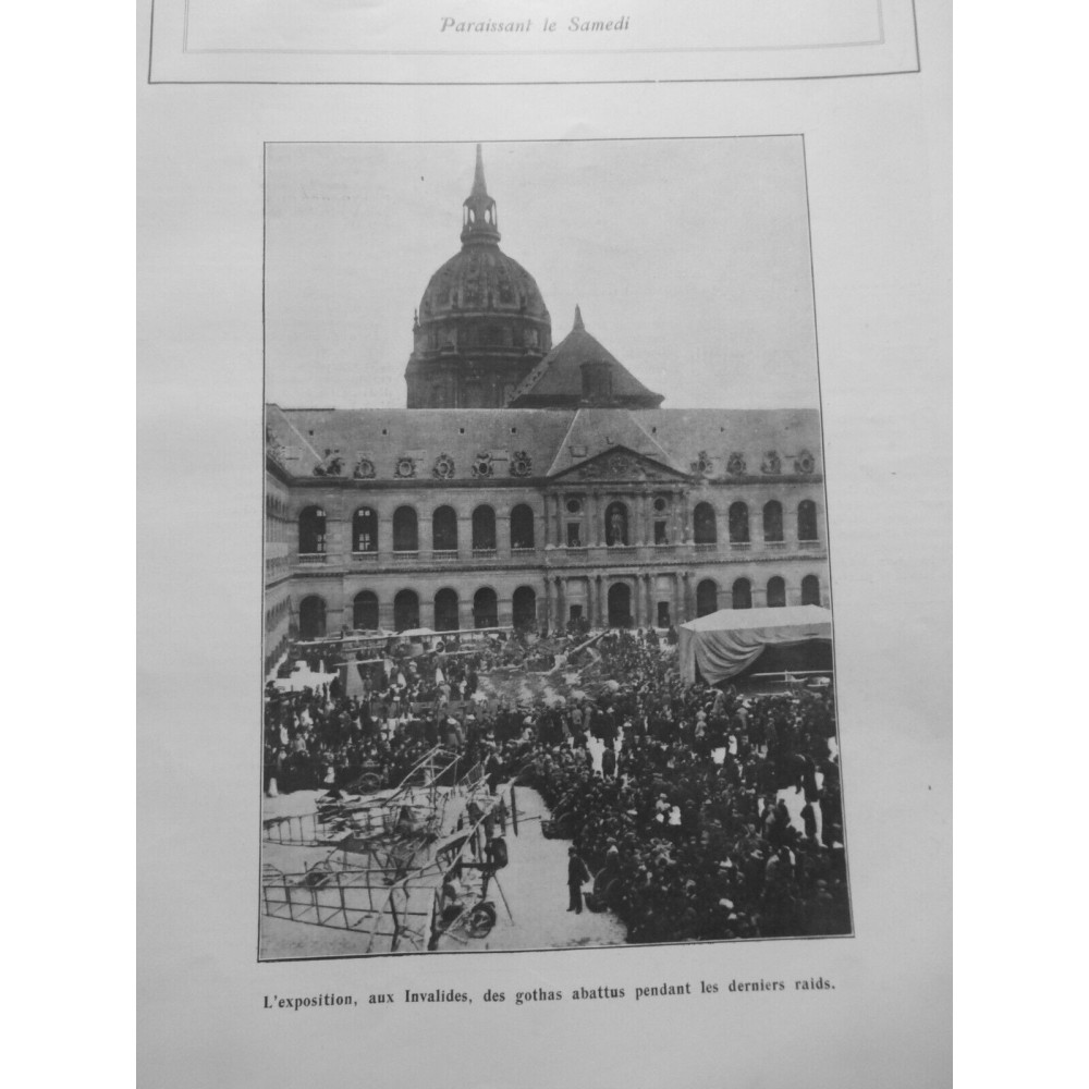 1918 AVIATION EXPOSITION INVALIDES GOTHAS RAIDS