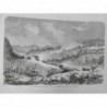 1867 1ER TRAIN INAUGURATION NOUVELLE CHEMIN FER ARDENNES CONVOI ARRET NEIGE